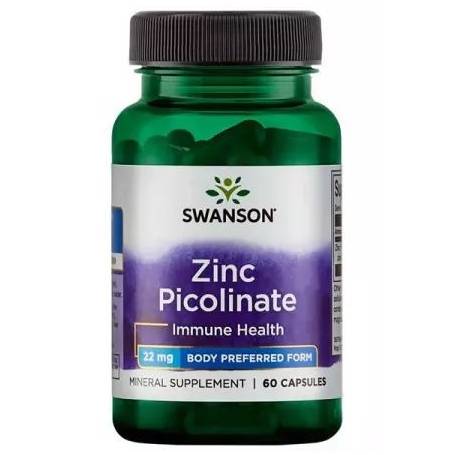 Zinc Picolinate, Picolinat de Zinc, 22 mg, 60 capsule, Swanson