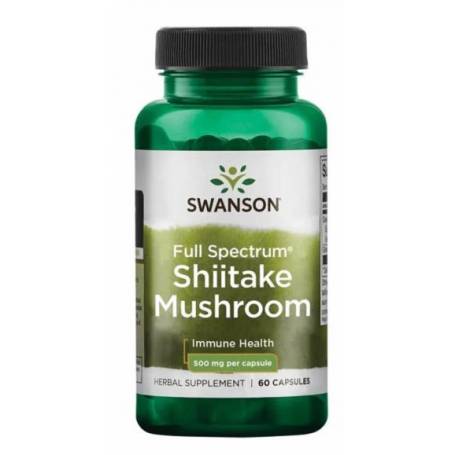 Shiitake Mushroom (Lentinus Edodes) 500mg, 60 capsule - Swanson