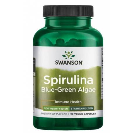 Spirulina Blue Green Algae (Albasta si Verde) 500mg, 90 capsule - Swanson