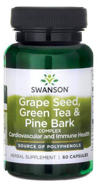 Grape Seed, Green Tea & Pine Bark Complex 60 Capsule - Swanson