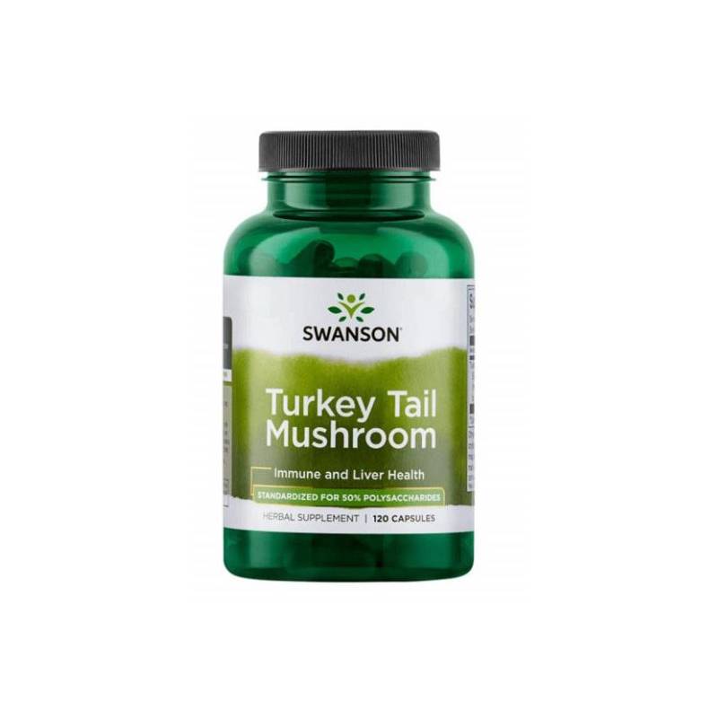Turkey Tail Mushroom (Coada de curcan) 120 capsule - Swanson