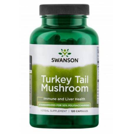 Turkey Tail Mushroom (Coada de curcan) 120 capsule - Swanson