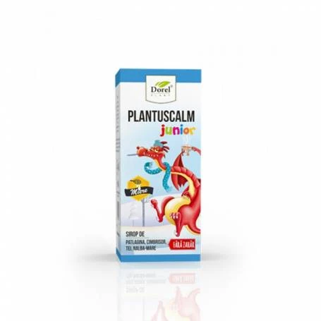 Sirop Plantuscalm junior, cu miere, fara zahar, 200 ml Dorel Plant