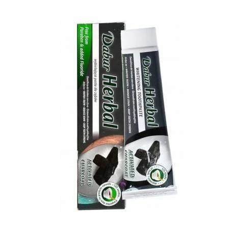 Pasta de dinti pentru albire cu carbune, 100 ml, Dabur