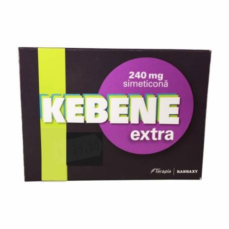 Kebene Extra cu Simeticona, 240 mg, 30 capsule, Terapia