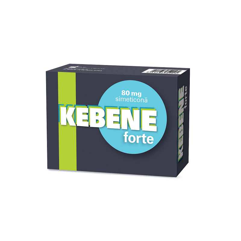 Kebene Forte cu Simeticona, 80 mg, 25 capsule, Terapia