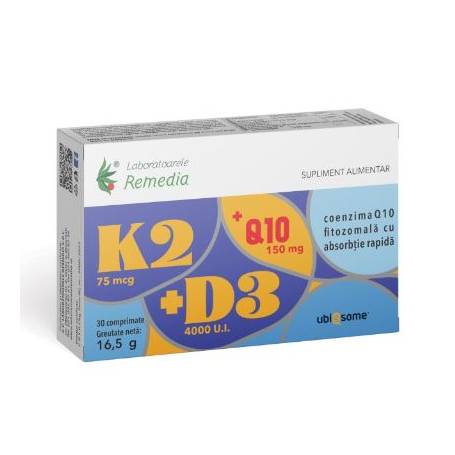 K2 + D3 + Q10 UBIQSOME 30 capsule - REMEDIA
