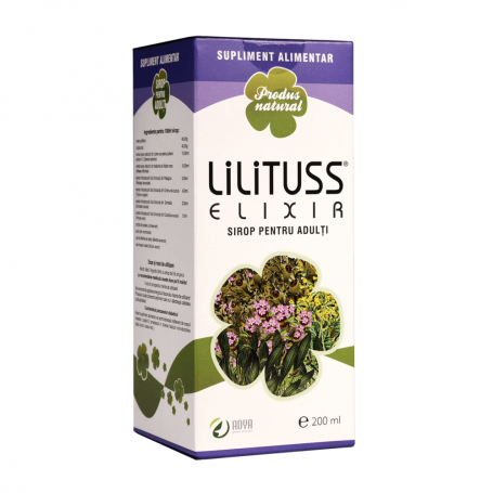 Lilituss Elixir Sirop Pentru Adulti, 200 Mml, Adya Green Pharma