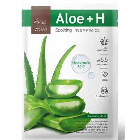 Masca 7Days Plus Aloe Vera + H Acid Hyaluronic Ariul - 23ml