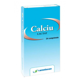 CALCIU LACTAT 24 Comprimate - AMNIOCEN