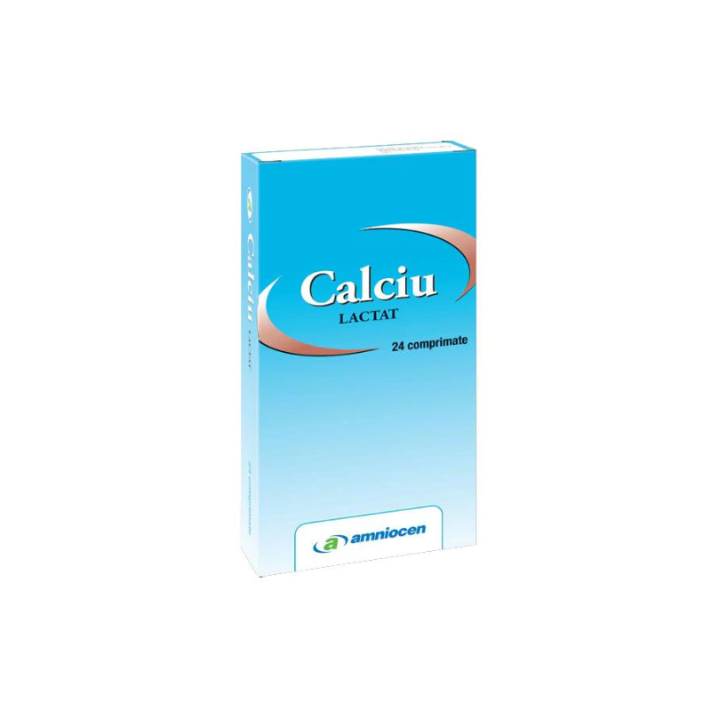 CALCIU LACTAT 24 Comprimate - AMNIOCEN