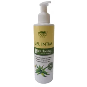 GEL INTIM BICARBONAT, ALOE SI MUSETEL CU POMPITA 200ML - Ceta