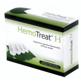 Supozitoare pentru hemoroizi HemoTreat H, 12 bucati - GlobalTreat