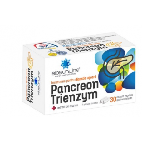 PANCREON TRIENZYM 30 Capsule - HELCOR