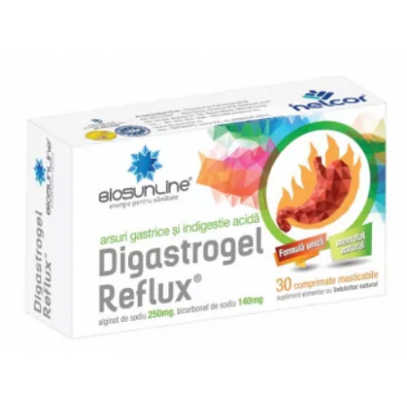 DIGASTROGEL REFLUX 30 Comprimate masticabile - HELCOR