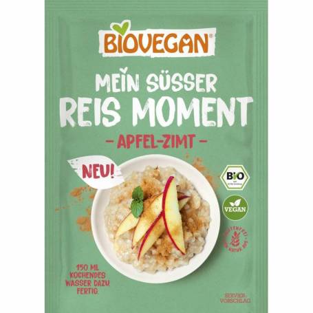 Orez desert cu mar si scorțisoara, fara gluten, eco-bio, 58 g, Biovegan