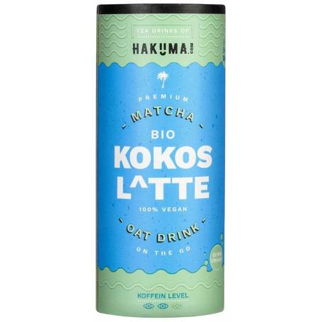 Cocos latte cu matcha si ovaz, eco-bio, 235 ml, Hakuna