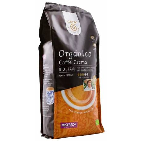 Cafea Organico boabe, Caffe crema, eco-bio, 500 g, Gepa