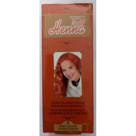 HENNA BALSAM COLORARE NR 3 PORTOCALIU INTENS 75ML - HENNA SONIA