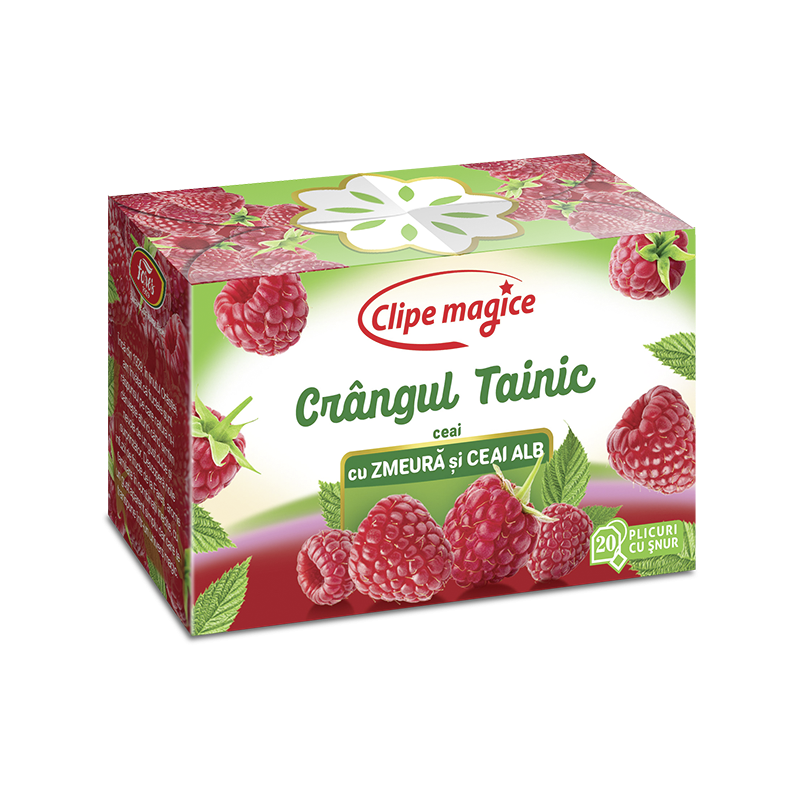 Ceai cu zmeura si ceai alb, Crangul Tainic , 20 plicuri, Fares