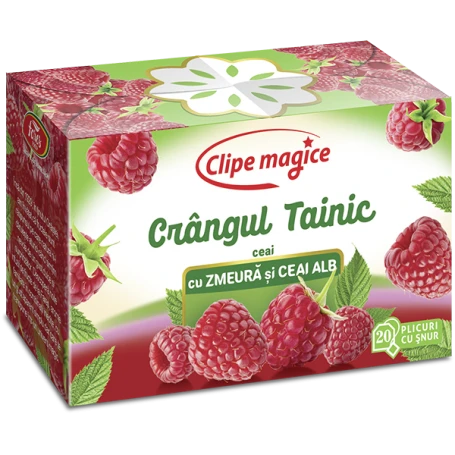 Ceai cu zmeura si ceai alb, Crangul Tainic , 20 plicuri, Fares