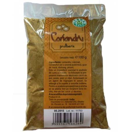 Coriandru Pulbere 100g - HERBAVIT