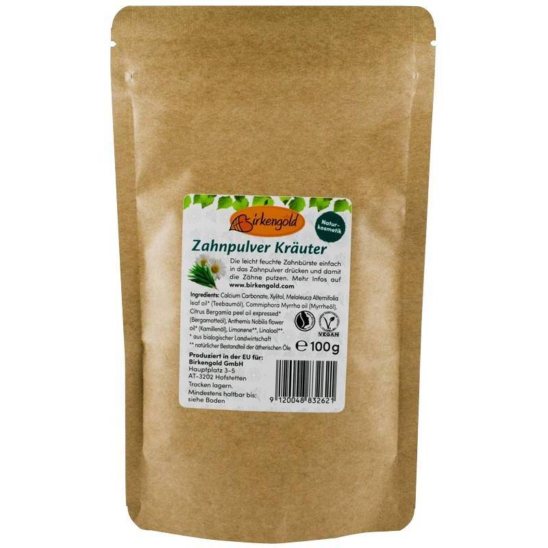 Pulbere pentru dantura cu plante 100g - Birkengold