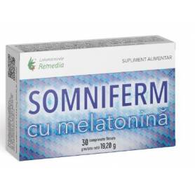Somniferm cu melatonina 30 comprimate - REMEDIA