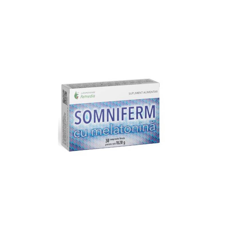 Somniferm cu melatonina 30 comprimate - REMEDIA