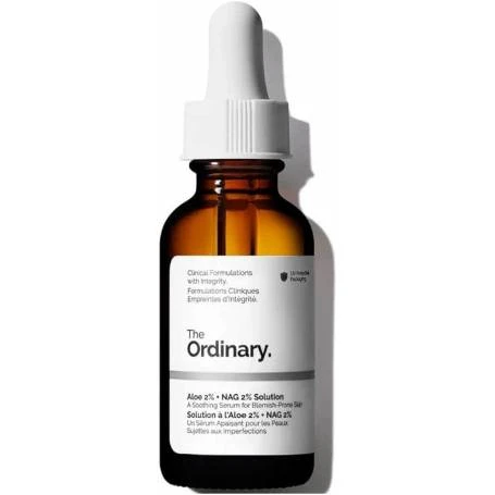 Ser calmant anti-imperfectiuni, Aloe 2% + NAG 2% Solution, 30 ml, The Ordinary