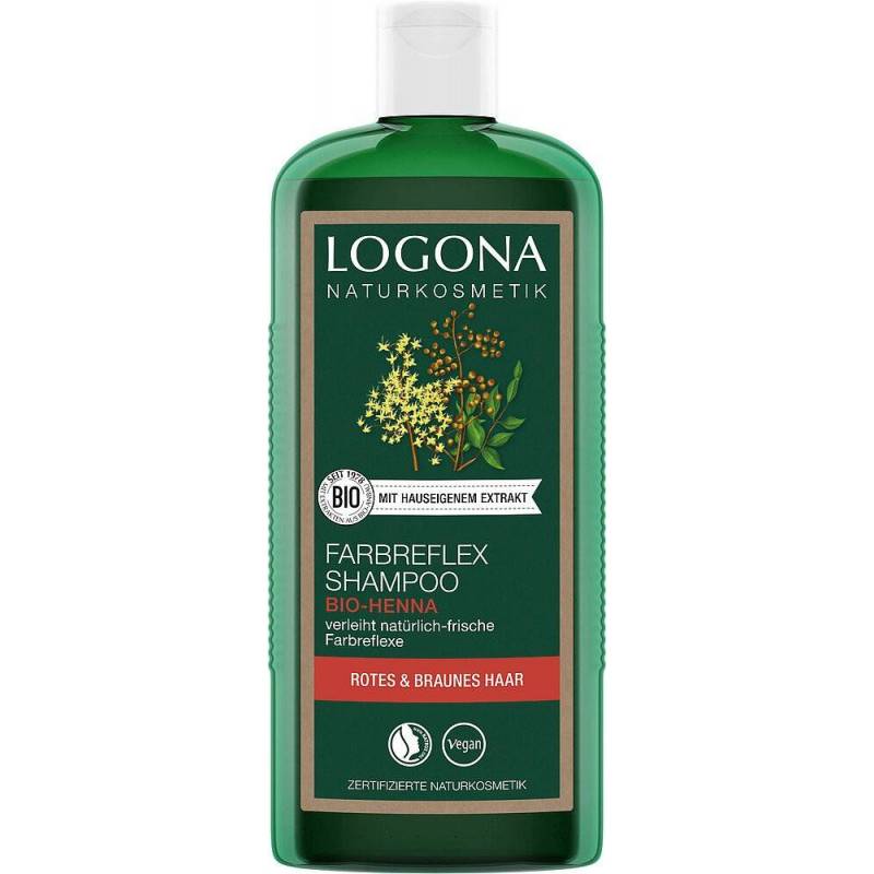 Sampon pentru par vopsit (roscat si saten) cu henna 250ml - Logona