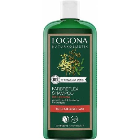 Sampon pentru par vopsit (roscat si saten) cu henna 250ml - Logona