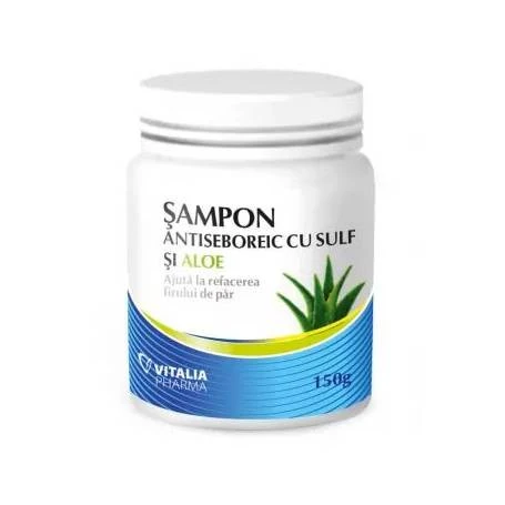 SAMPON ANTISEBOREIC CU SULF SI ALOE 150G - VITALIA PHARMA