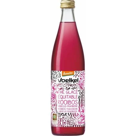 Bautura din infuzie de ceai cu rooibos, hibiscus si zmeura Eco-Bio 500ml - Voelkel