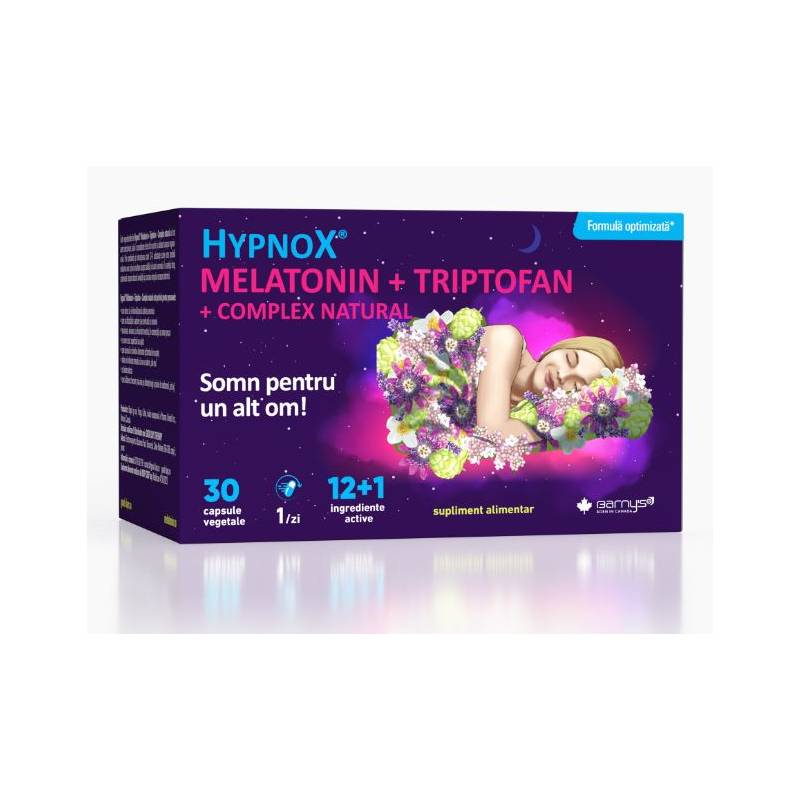 HypnoX MELATONIN + TRIPTOFAN + COMPLEX NATURAL 30CPS - GOOD DAYS
