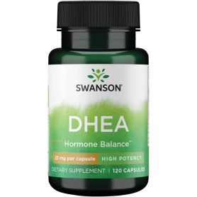 Dhea 25 mg, Higher Potency (Dehidroepiandrosteron), 120 capsule, Swanson