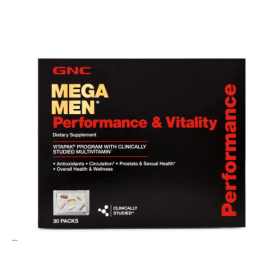 Mega Men Performance, Vitality Vitapak, Complex Multivitamine Pentru Barbati, Performanta Si Vitalitate, 30 Pachetele, Gnc