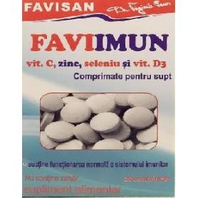 FAVIIMUN Vitamina C, Zinc, Seleniu si Vitamina D3, 20cps - Favisan