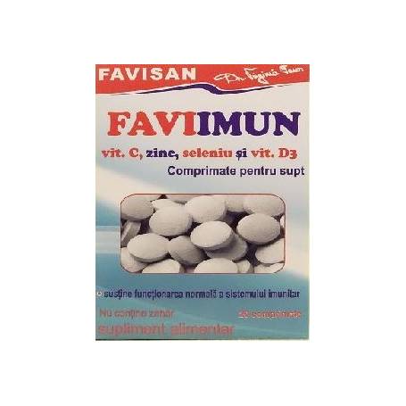 FAVIIMUN Vitamina C, Zinc, Seleniu si Vitamina D3, 20cps - Favisan