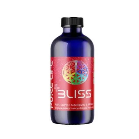 Aur, cupru, magneziu si argint Coloidal 35ppm, Bliss, 240ml - Agnes Itara
