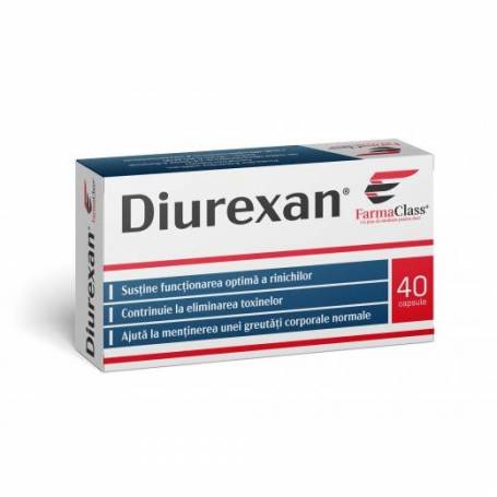 DIUREXAN - diuretic natural,40 capsule, FARMACLASS