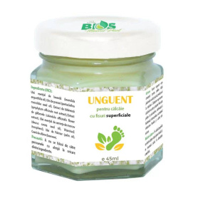 Unguent pentru calcaie cu fisuri superficiale, 45 ml, Bios Mineral Plant