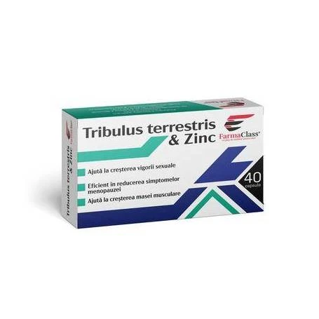 TRIBULUS TERRESTRIS SI ZINC 40cps, FARMACLASS