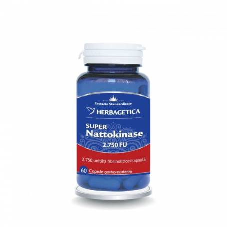 Super Nattokinase 2.750 FU, 60 capsule, Herbagetica