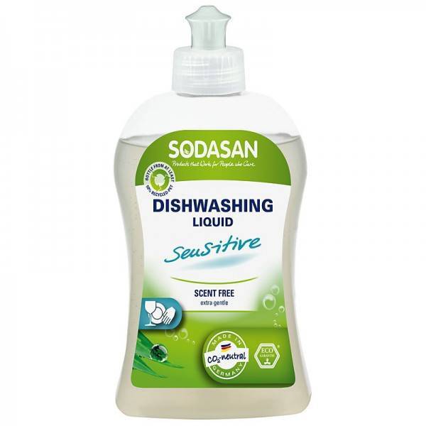 Detergent lichid ecologic pentru vase sensitiv 500ml - sodasan