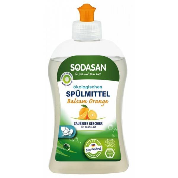 Detergent lichid ecologic pentru vase cu portocale 500ml - sodasan