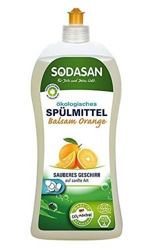 Detergent vase lichid cu balsam bio portocala 1l - sodasan
