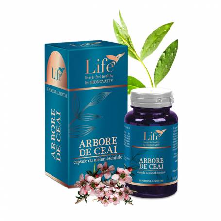 Arbore de ceai, capsule cu uleiuri esentiale, 30 capsule, DVR Pharm