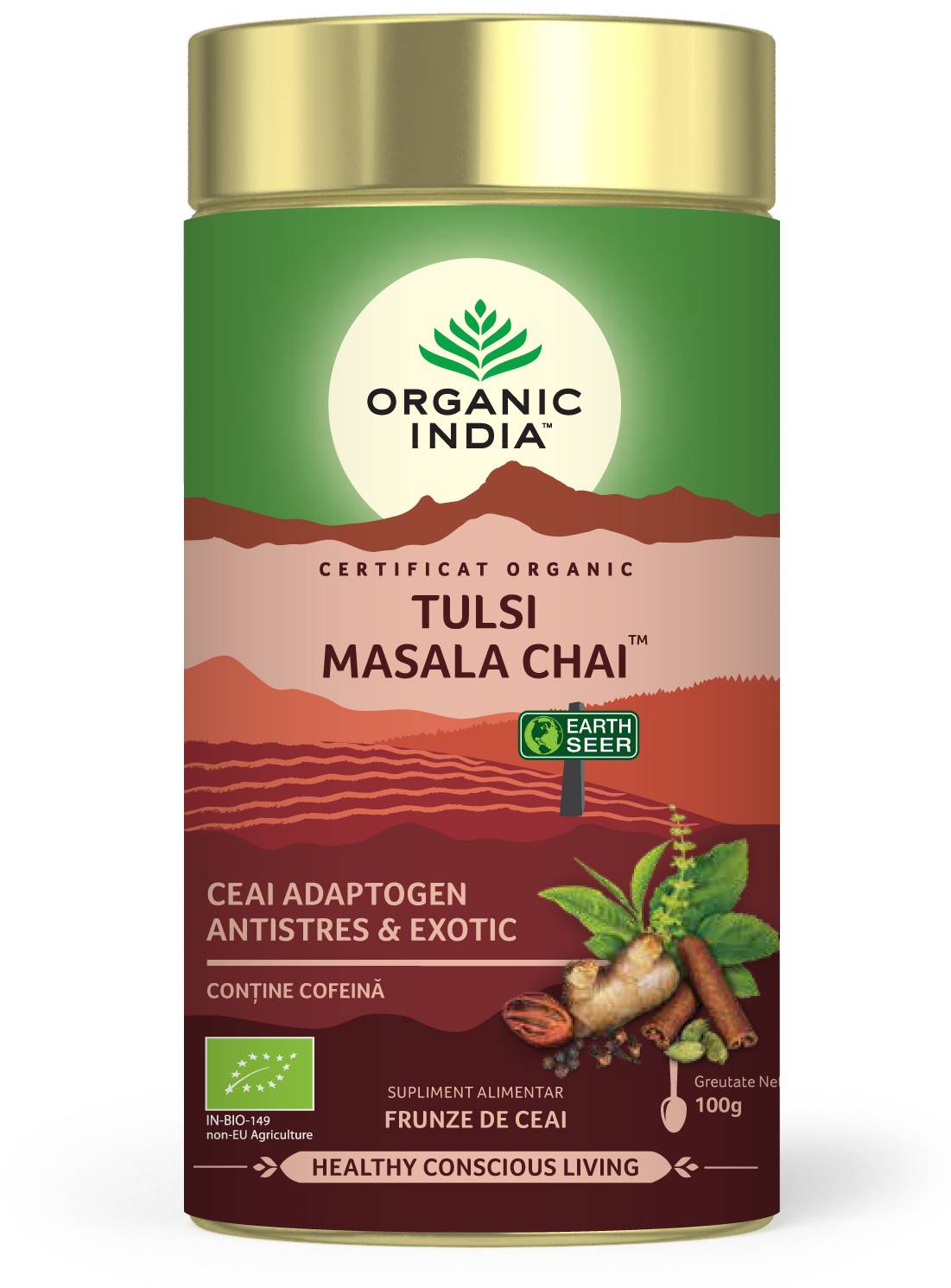 Ceai Tulsi Masala 100g - eco-bio - Organic India