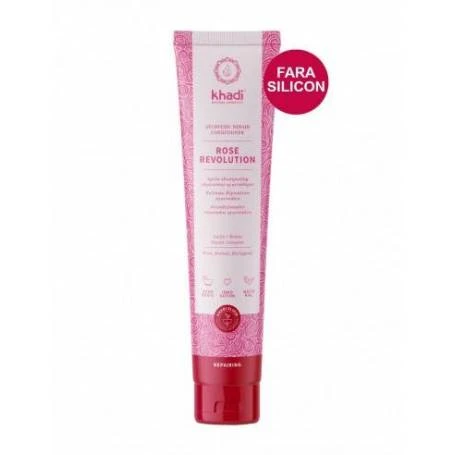 Balsam de par reparator cu trandafir, 200 ml, Rose Revolution Khadi